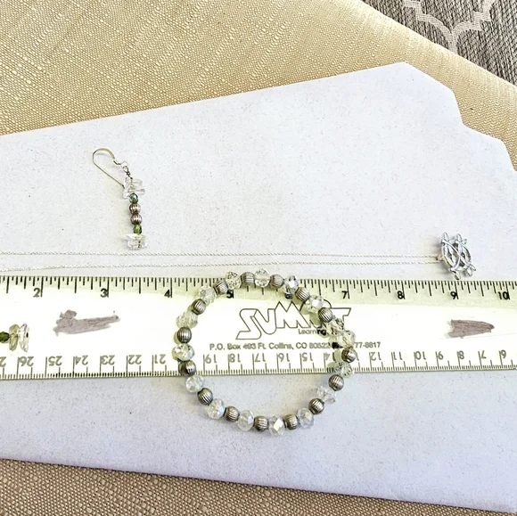 SET! ALL 925 Dragonfly Necklace with 925 Bead Bracelet and 925 Earrings SET! - Picture 14 of 16